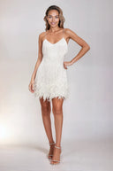 FEATHER MINI DRESS