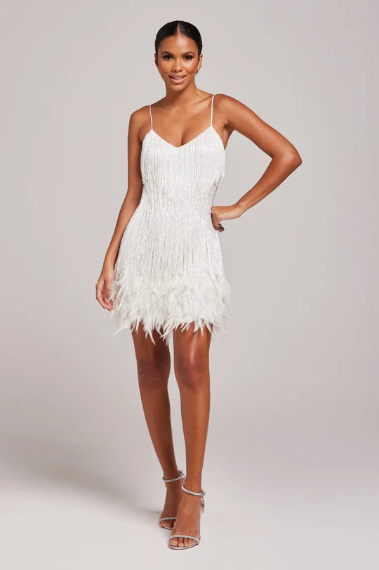 FEATHER MINI DRESS